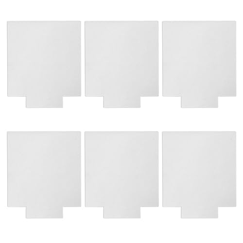 6 PCS 2mm Rectangle Acrylic Blanks, Clear for LED Light Base - size: Rectangle Shaped