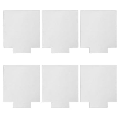 6 PCS 2mm Rectangle Acrylic Blanks, Clear for LED Light Base - size: Rectangle Shaped