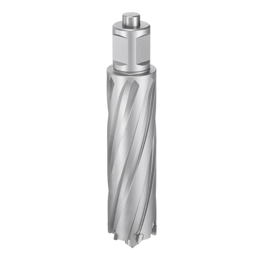 HARFINGTON Annular Cutter 1-1/16" Dia 3" Depth 3/4" Shank TCT Cutting Drill Bits with Pin for Magnetic Drill Press - size: 1-1/16" x 3"