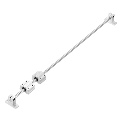 uxcell 2 Pcs 8mm x 700mm Linear Motion Rail Shaft Slide Guide with 4 Pcs SCS8UU Bearings and 4 Pcs SK8 Rail Support Linear Motion Rod Shaft Guide Set for CNC Machine 3D Printer, Silver - size: 700mm