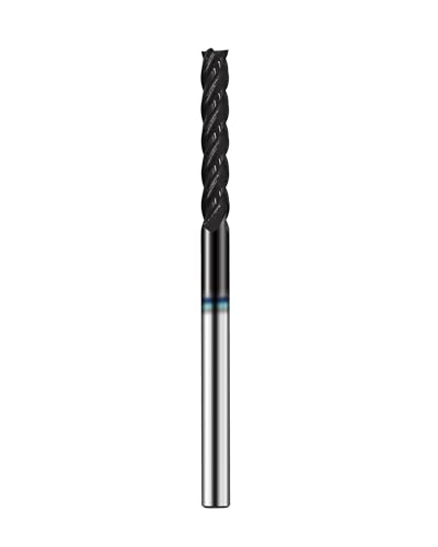 1/4in Solid Carbide Long End Mill, 4 Flute, 30 Degree Helix - size: 1/4in