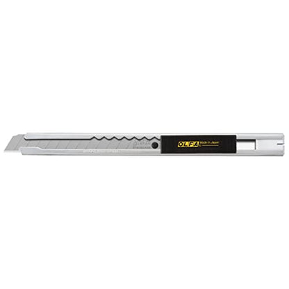 OLFA 9mm Stainless Steel Utility Knife (SVR-1) - Retractable, Auto-Lock