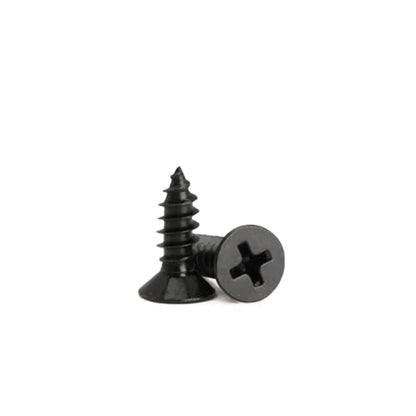 #4 x 5/16" Flat Head Self-Tapping Small Wood Screws, M3x8mm(100Pcs) - color: 100 PCS, size: #4x5/16''-100 PCS