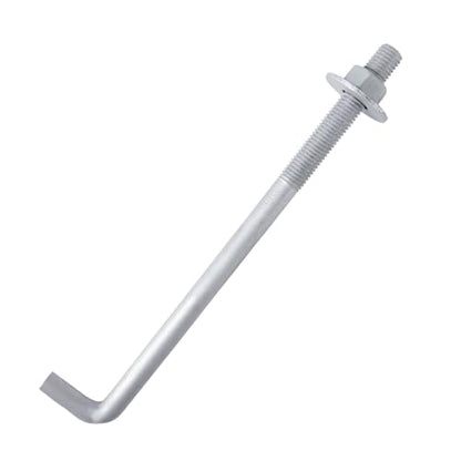 1/2” x 12” Concrete Anchor Bolts (25 Pack) L Shaped, Hot-Dip Galvanized - size: 1/2"x12" (25 PCS)