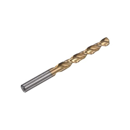 HARFINGTON Twist Drill Bit 10.6mm Titanium Coated (HSS-E) M42 High Speed Steel 8% Cobalt Straight Shank for Stainless Steel Aluminum Alloy Metal - size: 10.6mm