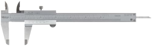 Mitutoyo 530-105 Vernier Calipers, Stainless Steel, for Inside, Outside, Depth and Step Measurements, Inch, 0"-6" Range, +/-0.0015" Accuracy, 0.001" Resolution, 1.58" Jaw Depth, 300mm