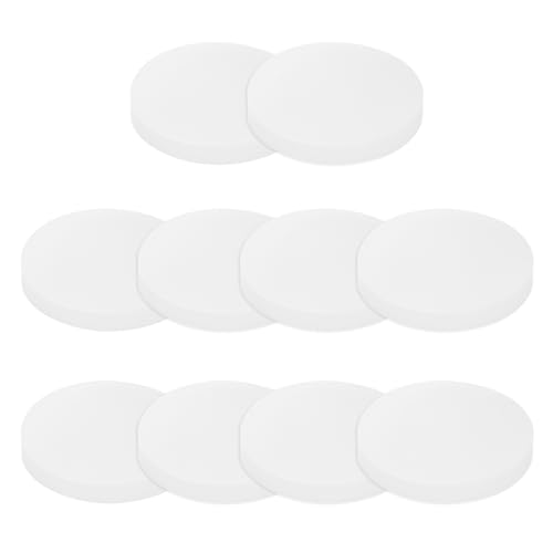 PATIKIL Solid Round Silicone Rubber Sheet, 10 Pcs 35mm OD x 4mm Thick Round Silicone Sealing Gasket Pads Bumper Pads for Home Craft Industrial Anti Vibration Slip Gasket, Translucent - size: 35mm x 4mm