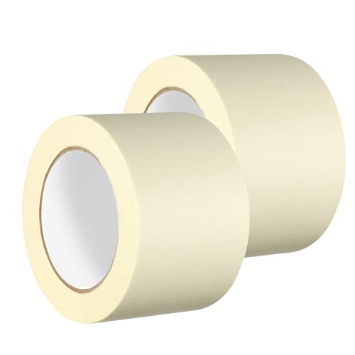 GTSE - Masking Tape 3 inch x 55 Yards (164 ft) 2 Rolls - size: 3" x 55 yds
