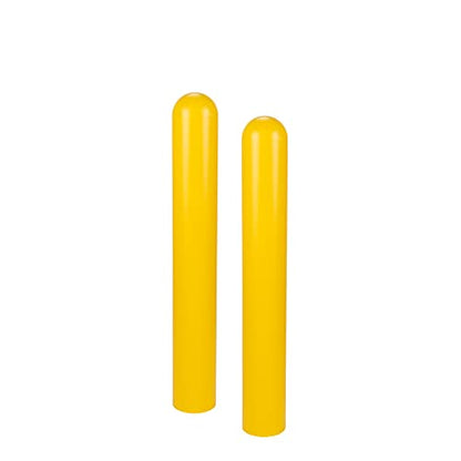 Innoplast BollardGard 7" x 72" 2-Pack Round Top Bollard Cover (Yellow no Tape) - color: Yellow no tape, size: 2-Pack