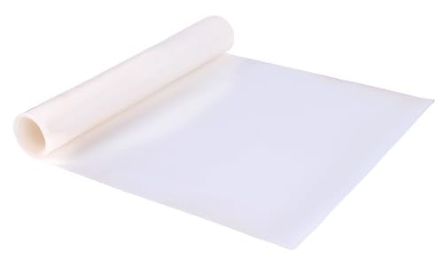 Neoprene Rubber Sheet Solid Rubber Strips Roll Mat PadInsulation High Temperature Rsistant for DIY Gaskets, Pads, Sealing, Cushion (Translucent, 12" X 23" X 1/16" (.062")) - color: Translucent, size: 12" X 23" X 1/16" (.062")