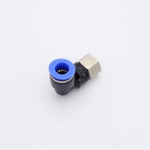 Push to Connect Fitting 3/8" Tube OD x 1/4" FMNPT, Female Elbow - size: 1/4" FMNPT - 3/8" OD
