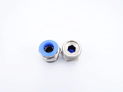 Push to Connect Fitting 5/16" Tube OD x 1/4" MNPT, Male Straight - size: 1/4" MNPT - 5/16" OD