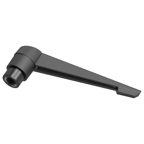 Adjustable Clamping Lever Handles, M8 Female Thread Knobs Rotating Screw Locking Quick Release Ratchet Push Button Handle, Black - size: M8 x 63mm 1Pc