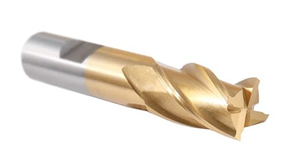 Accusize Industrial Tools 20 Pc H.S.S. Tin Coated End Mill Set, Metric Size, Cutting Diameter from 3 mm up to 20 mm, 2 Flute and 4 Flute, 1810-0104 - size: 0.1181" to 0.7874", 20 pc