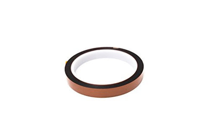 Bertech High Temperature Tape, 3-Pack, 1 Mil Thick, 1/2 Inch Wide x 36 Yards Long, Polyimide Film with Silicone Adhesive, 500°F Resistance - size: 3-Pack