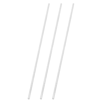 uxcell 3pcs 304 Stainless Steel Round Rods, 1/4" Dia x 16" Length Stainless Steel Metal Solid Shaft Rod Bar for Industry Use Metal Working Hobbies DIY Craft, Silver - size: 1/4" Dia x 16" Length