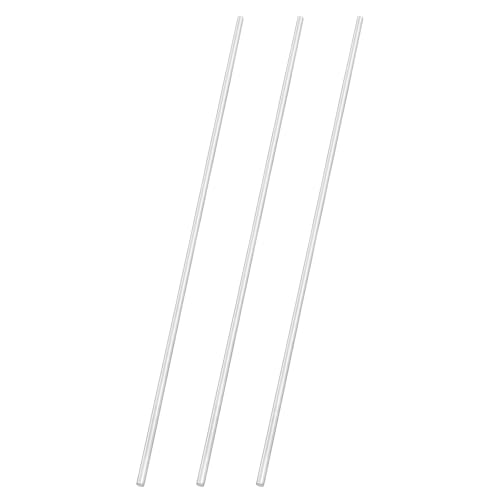 uxcell 3pcs 304 Stainless Steel Round Rods, 1/4" Dia x 16" Length Stainless Steel Metal Solid Shaft Rod Bar for Industry Use Metal Working Hobbies DIY Craft, Silver - size: 1/4" Dia x 16" Length
