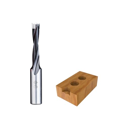 HUHAO 6mm Carbide Tipped Brad Point Boring Bit, Right Hand Dowel Drill Bits - size: 6mm Dia x 70mm Long x 10mm Shank R
