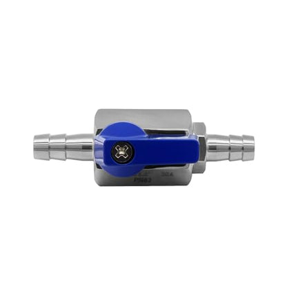2PCS Stainless Steel 1/4" Mini Ball Valve Shut Off Valve 1/4" Hose Barb - size: 1/4" Hose Barb