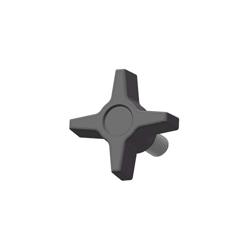 Four Prong Knob, 1, 5/16-18, 2 1/2 in