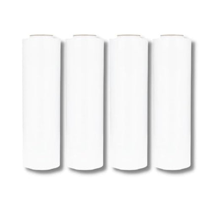 PSBM Dark White Stretch Wrap, 4 Rolls 18 Inch x 1000 Feet 100 Gauge, Heavy Duty Plastic Wrap Industrial Strength Shrink Film for Moving, Packing & Shipping - color: White, size: 18 Inch (XD)