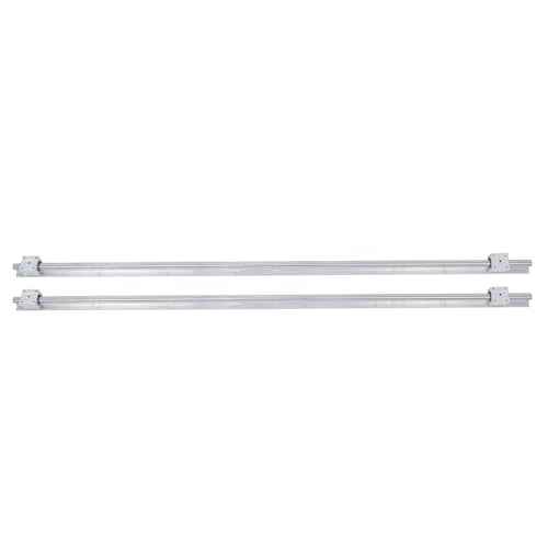 Waltyotur 2 PCS SBR20-1500mm Linear Guideway Rail 4 SBR20UU