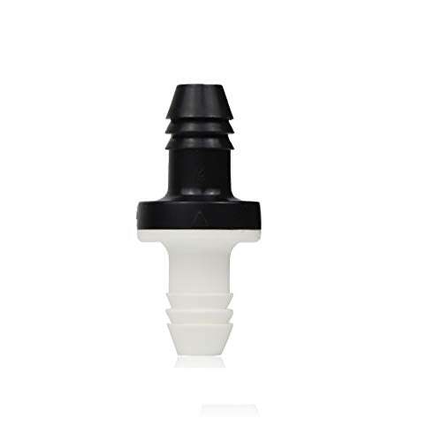 ABS 3/8" 10mm Inline vacuum Barb Check Valve for Liquid Air 1PCS - color: black &white 1