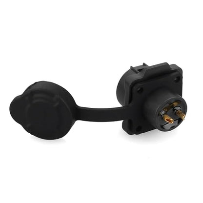 CNLINKO LP12 2-Pin Circular Connector with 1 Meter Cable Assemblies, IP68 Waterproof Industrial Electrical Connector for Outdoor Equipment Automotive Machinery M12 Cylindrical Connectors (2 Pin) - size: 2-Pin, style: Plug with 1M Cable