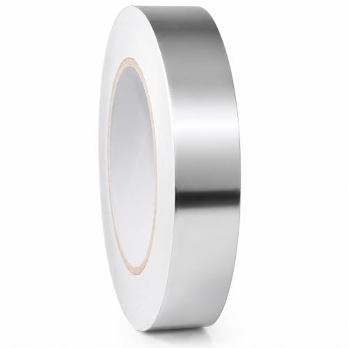 GGR Supplies AF-20R Aluminum Foil Tape, 1 Inch x 50 Yards, 3.6 Mil - size: 1" in. x 50 yds.