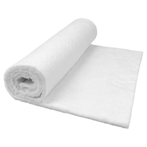 MODIGT 0.4"×12"×24" Ceramic Fiber Blanket Fireproof Insulation Material,High Density Firproof Insulation Blanket for Glass Blowing,Furnace,Forge,Kilns - size: 12×24in