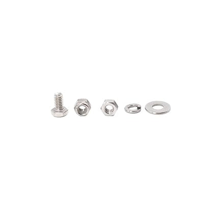 50pcs 1/4-20 x 1/2" Hex Bolts Spring Flat Washers Hex Nuts Nylon Inserted Lock Nuts, 304 Stainless Steel / A2-70/18-8, Plain Finish, Full Thread - size: 1/4-20" x 1/2" (10-Pack)