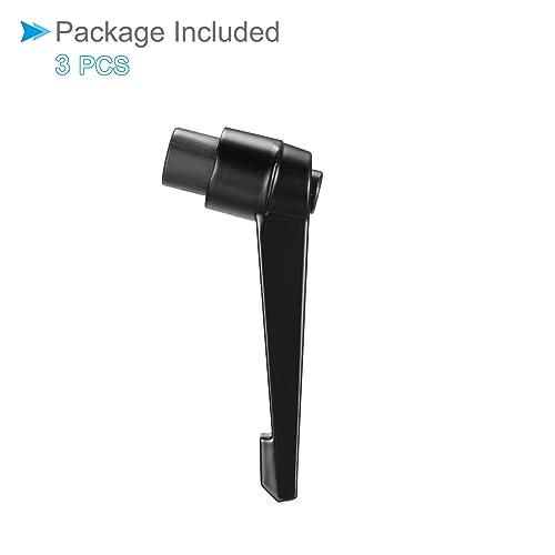 Clamping Lever Handles, M10 Female Thread 93mm Lever, Adjustable Quick Release Locking Rotating Knobs Black - (Applications: for Lathe Machinery), 3-Pieces - color: Black, size: M10 x 93mm