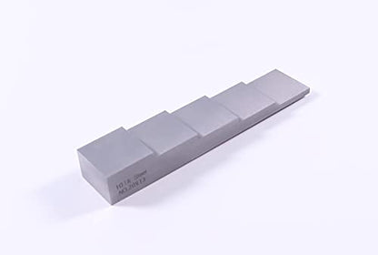 Step Block 1018 Steel Calibration Block for Thickness Gauge 5 Step 0.1"0.2"0.3"0.4"0.5" UT Step Wedge with ABS Carrying case and Certificate