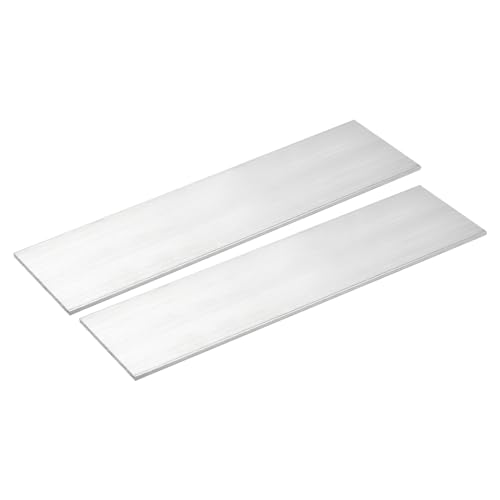 uxcell Square Aluminum Flat Bar, 2pcs 1/8" x3-1/8 x12 6061 Aluminum Plate - size: 1/8" x 3-1/8" x 12"