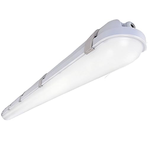 Zaltris 4FT Vapor Tight LED Lights, 60/50/40W, 3000K/4000K/5000K Adjustable