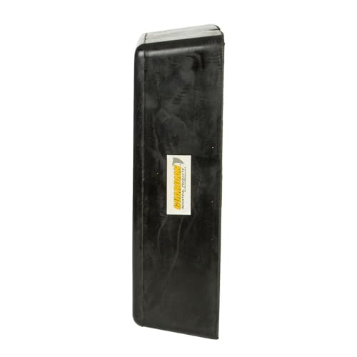Molded Rubber Bumper, 12" x 13" x 4", 1/2" Mounting Holes, Guardian