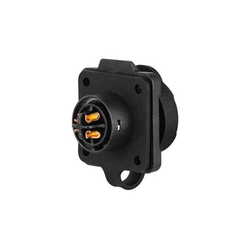 CNLINKO LP16 4-Pin Waterproof Connector with 1 Meter Cable, IP68 Circular Electrical Connector for Outdoor Automotive Machinery Quick Connect M16 Male Plug & Female Socket (4 Pin) - size: 4 Pin, style: 4-Hole Set/Plug with 1M Cable