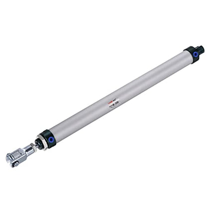 MECCANIXITY Pneumatic Air Cylinder Double Action MAL25X300 25mm Bore 300mm Stroke with Y Connector and 4Pcs Quick Fitting Set - size: 25X300 mm