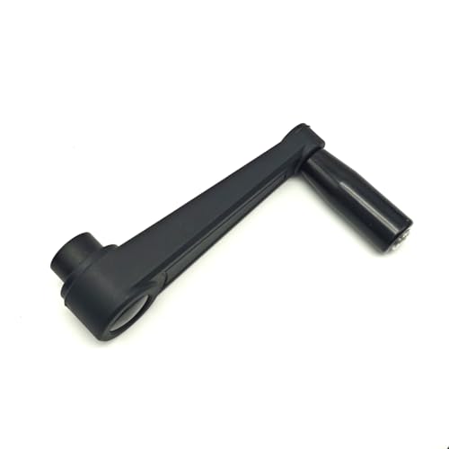 4" Nylon Crank Handle Drill Press Revolving Handle with Round or Square Installation Hole Smooth 360 Degree Operation for Industry Lathe Milling Grinding Machine (Square Hole 12x12x100) - size: Square Hole 12x12x100