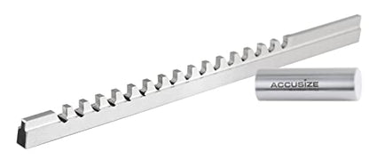 Accusize Industrial Tools 3/32 inch, Style B High Speed Steel Keyway Broach, 5000-0008 - size: 3/32 in Style B