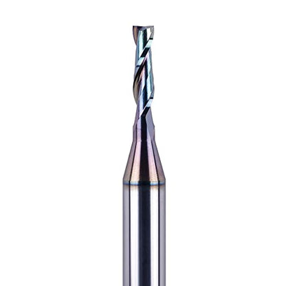 SpeTool 1/8 Inch Upcut CNC Router Bits 1/4 Inch Shank with Extra Long Life Coating,1/2 Inch Cutting Length 2 Inch OVL Solide Carbide End Mill Slot Woodworking Carving Tool - size: 1/8" Dia - 1/2" CL -1/4" Shank, style: UP CUT
