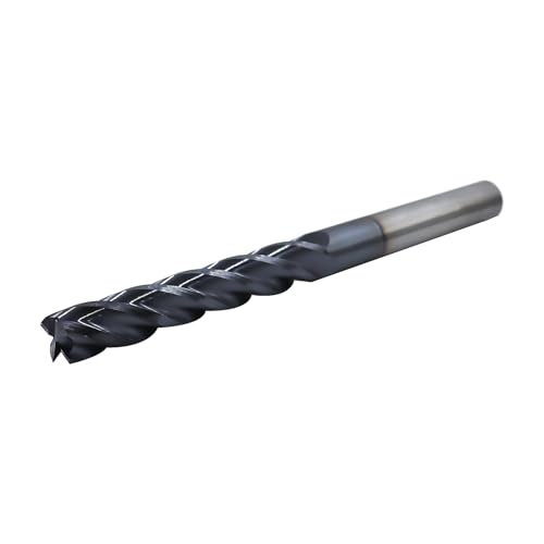 1/2in Solid Carbide Long End Mill, 4 Flutes, 30 Degree Helix - size: 1/2in