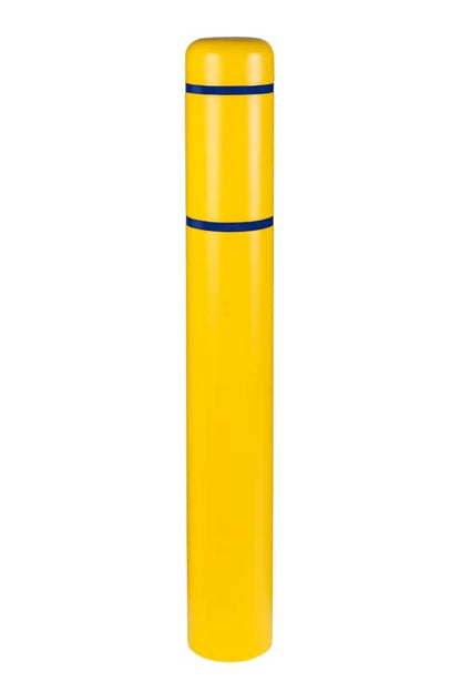 BollardGard 7" x 60" Bollard Cover Yellow - Innoplast (Yellow Blue Tape) - color: Yellow blue tape, size: 7\"x60\"