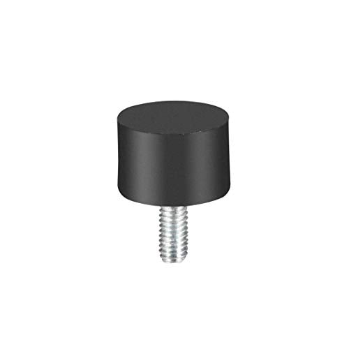 uxcell M4 Thread Rubber Mounts,Vibration Isolators,Cylindrical Shock Absorber with Studs 15mm x 10mm 8pcs - size: M4x15x10mm