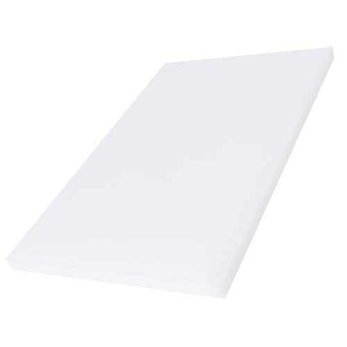 High-Density Polyethylene (HDPE) Plastic Sheet (1, White, 6" X 12"X 1/2") - color: White, size: 6" X 12"X 1/2"