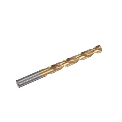 HARFINGTON Twist Drill Bit 12.4mm Titanium Coated (HSS-E) M42 High Speed Steel 8% Cobalt Straight Shank for Stainless Steel Aluminum Alloy Metal - size: 12.4mm