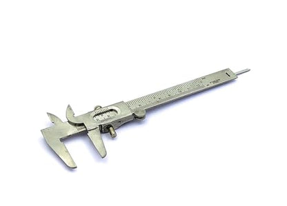 Non Digital Vernier Caliper Metric -Imperial Measuring System Tools for Inside, Outside, Depth & Step Measurements (Stainless Steel Body) - style: (STAINLESS STEEL BODY)