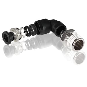 1/8" OD x 1/8" NPT Male Elbow Push-to-Connect Fittings, 10-Pack - size: OD 1/8 - NPT 1/8