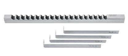 Accusize 5/8 in Style E HSS Keyway Broach - size: 5/8 in -E