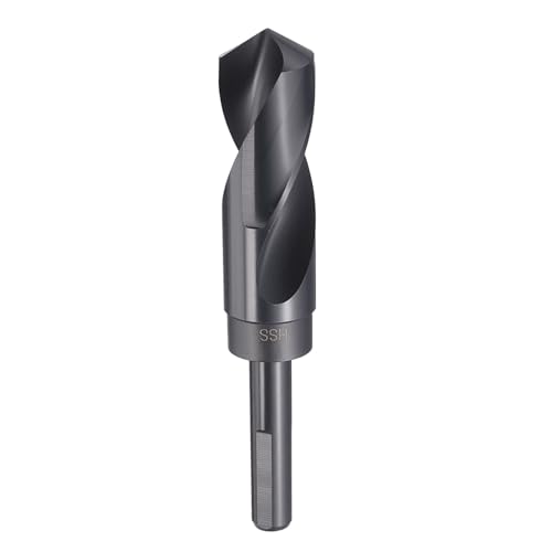 HARFINGTON 1-1/16" Drill Bit 1/2" Reduced Shank 3-Flat 4241 HSS 118° - size: 1-1/16" with 1/2" Shank